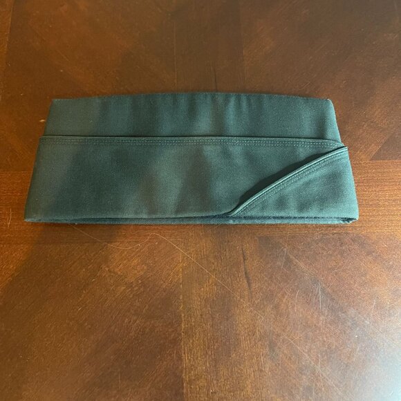 Mens Garrison Cap 7 3/8 Green Wool Blend With Bernard Cap Co. Badge - Picture 2 of 7